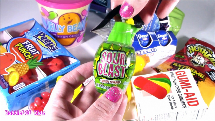 NEW CANDY BONANZA! Jelly Bean Water GUN! Sour Blast SPRAY! Extreme Warheads Worms! Cotton Candy! FUN