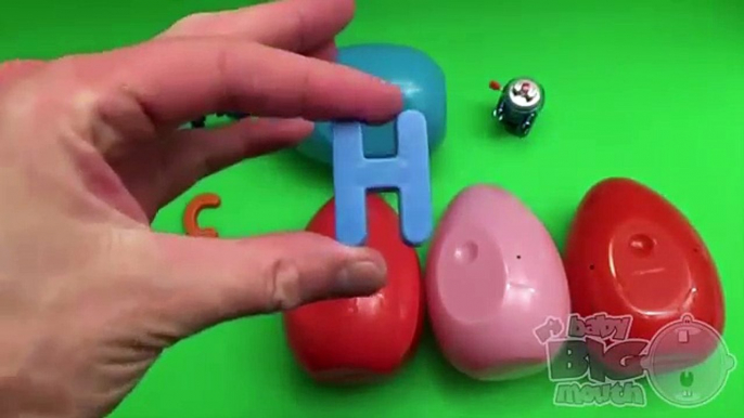 Kinder Huevo Sorpresa De Aprender Una Palabra! Ortografía de Regreso a la Escuela de las Palabras! Lección 9