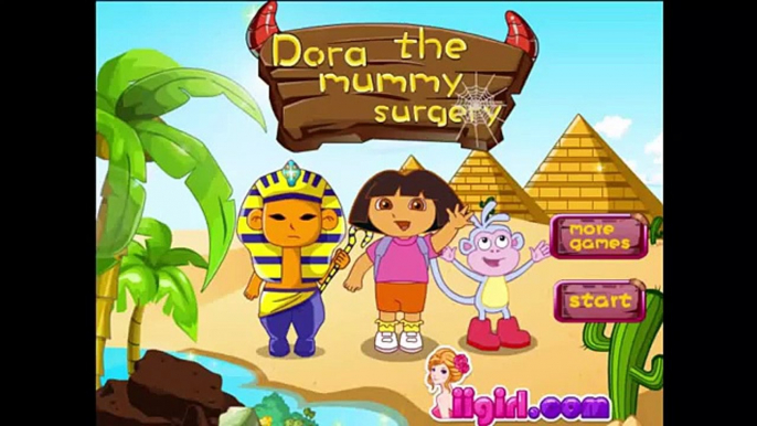 Dora The Explorer Doctor Caring - Dora Mummy Surgery Cartoon Game Kids