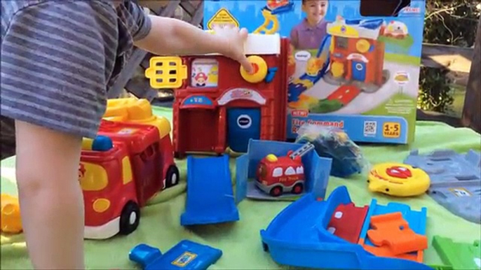 VTech Fire Command Rescue Center and Surprise Eggs!