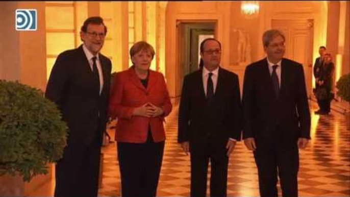 Mariano Rajoy se reúne con sus homólogos de unto a Francia, Alemania e Italia