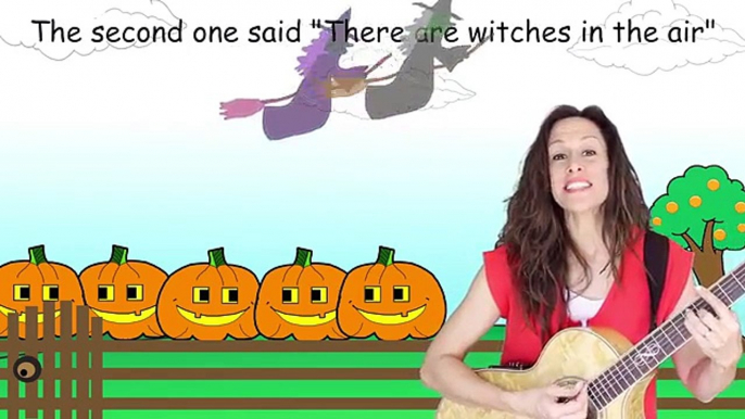 5 Little Pumpkins Sitting on a Gate Childrens Song | Halloween Lyrics | Counting | Patty Shukla