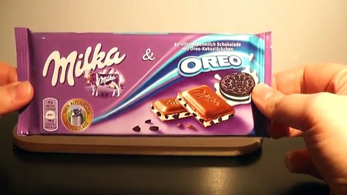Milka Chocolate Oreo tasting, sweets, candy, chocolate