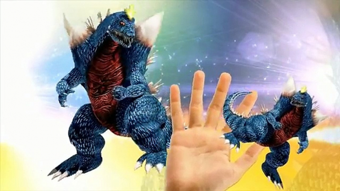 Godzilla Cartoons For Children Finger Family Nursery Rhymes | Godzilla Cartoon Finger Family