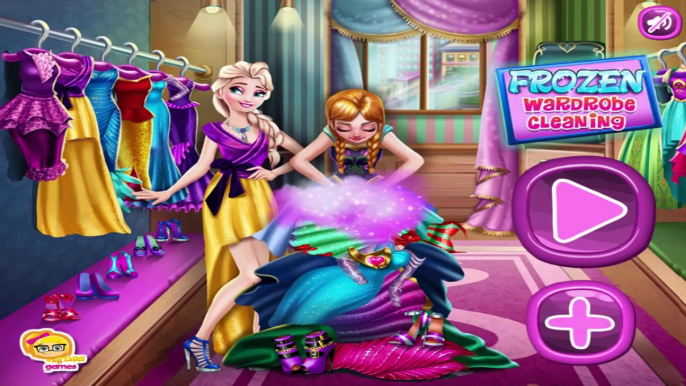 Princess Elsa and Anna Wardrobe Cleaning - Disney Frozen Princess Dress Up Games For Girls