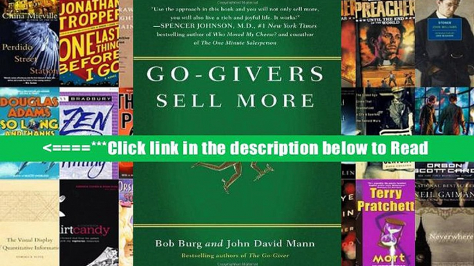 Download Go-Givers Sell More PDF Best Collection