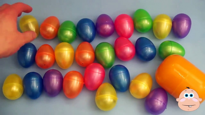 PlayDoh Alphabet Surprise eggs. Learn ABC with Kinder Surprise Eggs