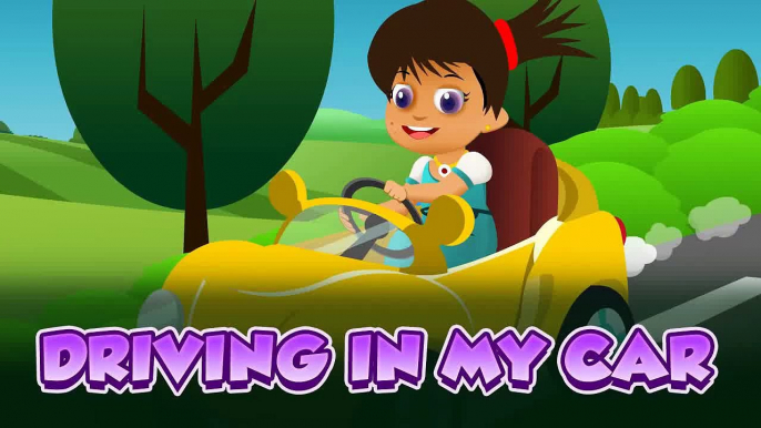 Driving In My Car Nursery Rhyme | Popular 3D Animated Kids Rhymes| |baby popular rhymes