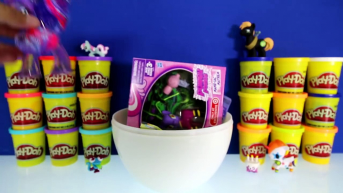 GIANT MY LITTLE PONY Surprise Eggs Compilation Play Doh - Twilight Sparkle Fluttershy Toys