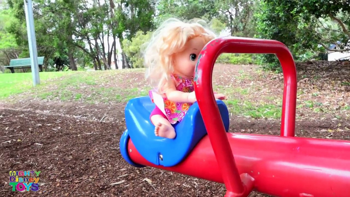 BABY ALIVE Playground Fun - Frozen Toys, Anna Doll, Swings and Slides - Ingrid Surprise