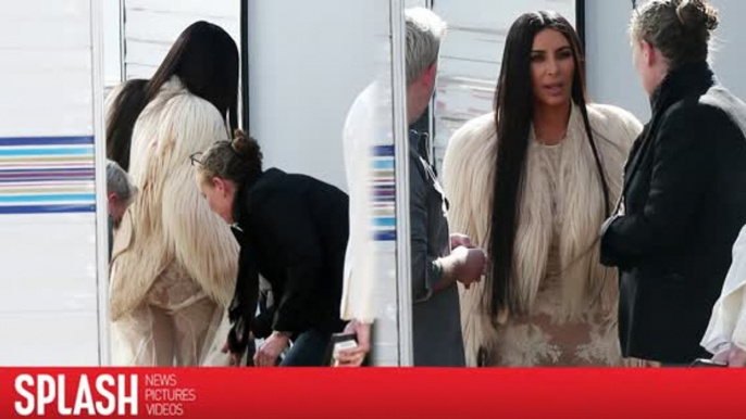 Kim Kardashian luce traje transparente para grabación de 'Ocean's Eight'