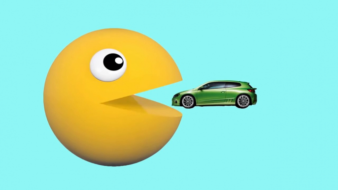 Learn Colors With Cars Pacman For Kids Toddlers Children | Learn Video Cars For Kids