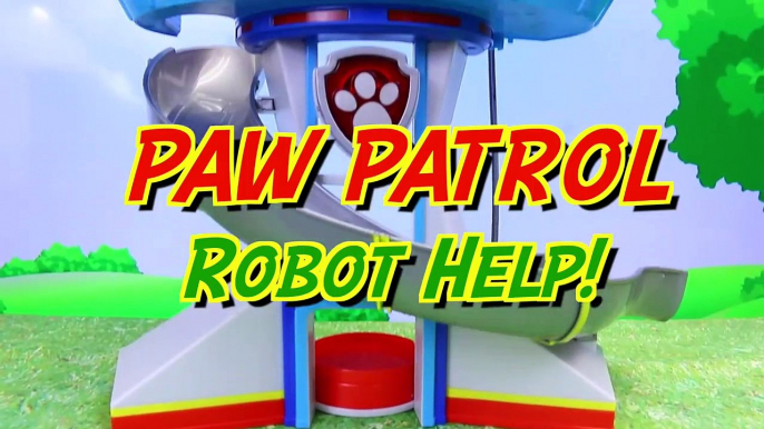 Paw Patrol Kidnapped and Jailed Caged Saved by Ryder and Robo Dog with Big Rig Robot Semi-Truck-YAXh