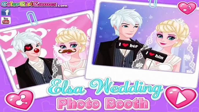 Congelados Elsa de la Boda de la Cabina de la Foto de los juegos de videos para niños y niñas 4jvideo