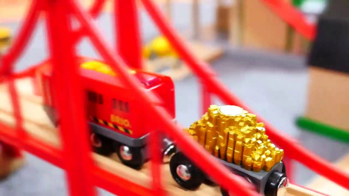 Toys Demo - BRIO Cars & Trains - BARRIER RULES! Toy Railway Trains & Trucks Videos for Kids-0IMyRE_