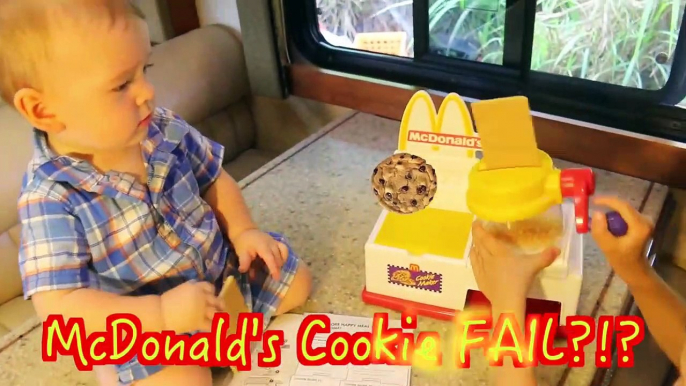 Baby Cooking McDonald's Play Kitchen COOKIE Maker Play-Doh Chicken McNuggets French Fries Happy Meal-mB5F