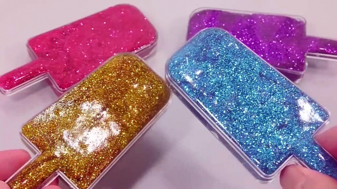 Glitter Ice cream Slime Freeze DIY Toy Surprise Eggs Toys-LEp