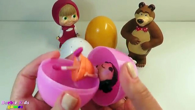 Surprise eggs HELLO KITTY, Masha and the Bear, and other toys. For Children.