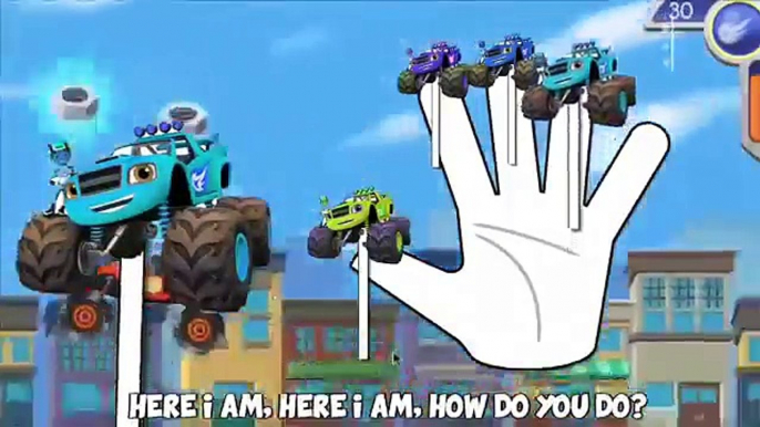 Blaze And The Monster Machines Finger Family - Nursery Rhymes Lyrics Kids Songs