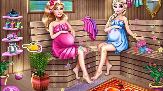 Barbie & ELsa Pregnant Sauna Video Episode for Future Moms and Unborn Babies