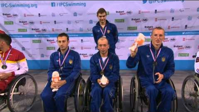 Men's 4x50m medley relay 20points | Victory Ceremony | 2014 IPC Swimming European Championships