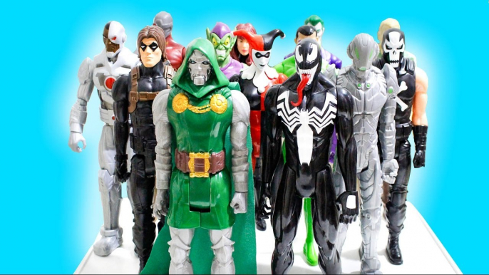 Colecao Bonecos Viloes Marvel Vingadores DC Comics Justice League Titan Heroes Series