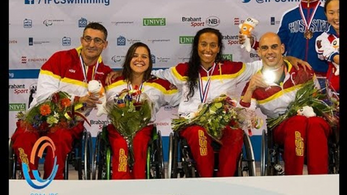 Mixed 4x50m freestyle relay 20points | Victory Ceremony | 2014 IPC Swimming European Championships