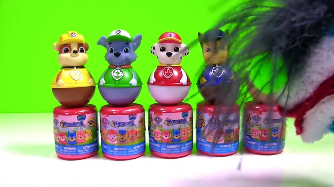 Paw Patrol Weebles Help Open NEW Masked Superhero Paw Patrol Mashems Marshall Chase Skye