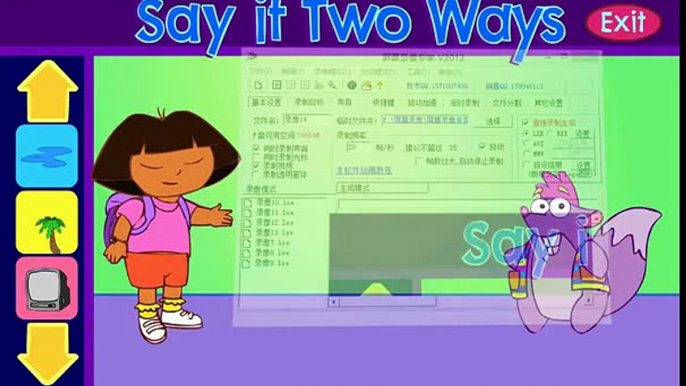 DORA THE EXPLORER - Doras Say it Two Ways Bingo | Dora Online Game HD (Game for Children)