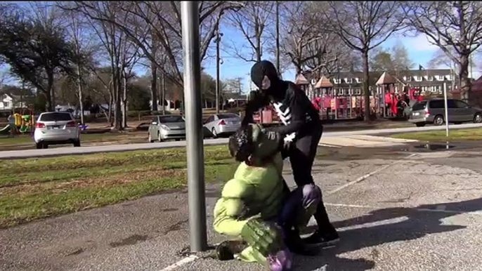 Spidergirl Pregnant Gives Shot to Baby Hulk !!! Fun Spiderman Real Life Superheroes Movie IRL 2016