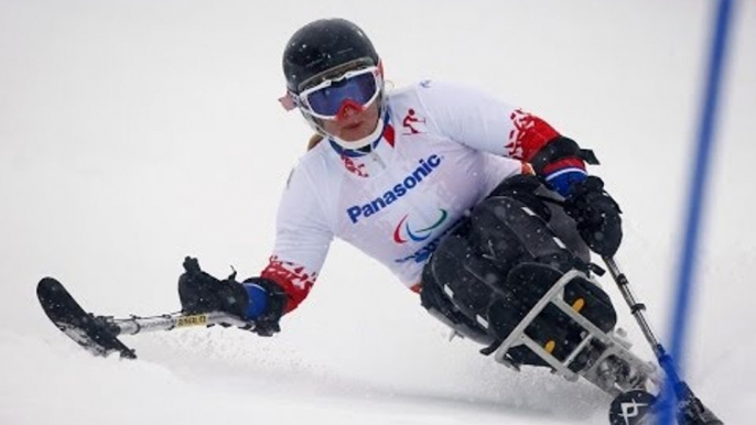 Erna Fridriksdottir (2nd run) | Women's giant slalom sitting| Alpine skiing | Sochi 2014 Paralympics