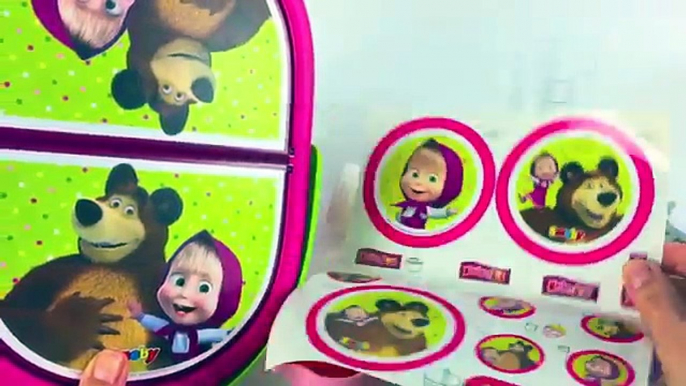 MASHA EN DE BEER PICNIC SPEELGOED SET MET STICKERS FROZEN RUGZAK PEPPA PIG SPEEL MET MIJ FILMPJE