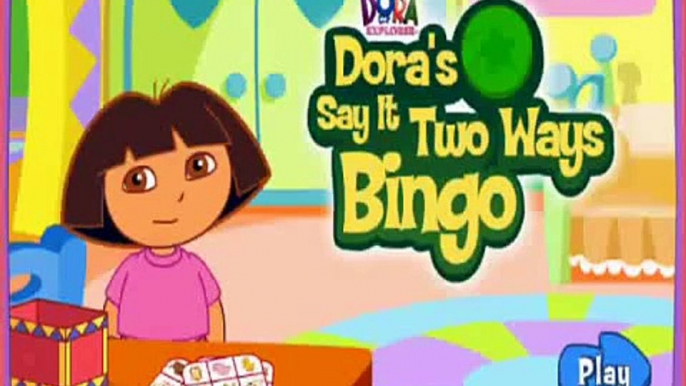 DORA THE EXPLORER - Doras Say it Two Ways Bingo | Dora Online Game HD (Game for Children)