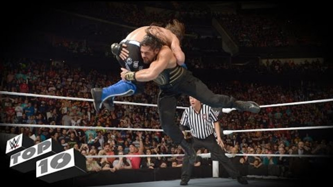 Roman Reigns' Greatest Spears Outta Nowhere_ WWE  Top 10