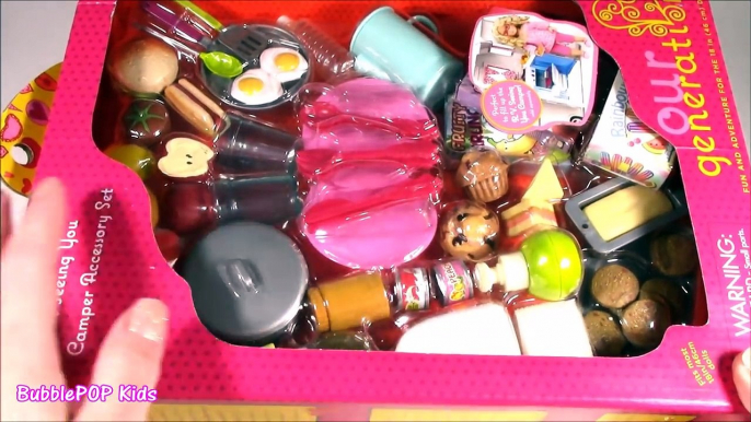Yummy FOOD! OUR Generation RV Camper Accessories! Doll Snacks, Fruits, Sweets & More! FUN