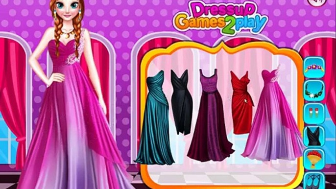 La Princesa Anna Fiesta De Graduación De La Princesa De Disney Frozen Anna Vestido Encima Del Juego Para Las Niñas