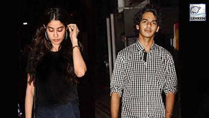 Jhanvi Kapoor & Shahid Kapoor's Brother Ishaan Watch Badrinath Ki Dulhania Together | LehrenTV