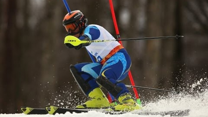 Dmytro Kuzmin (2nd run) | Men's slalom visually impaired | Alpine skiing | Sochi 2014 Paralympics