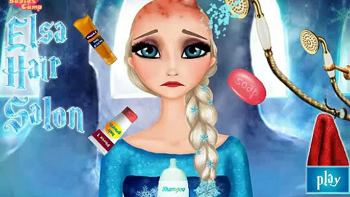 Barbie CUTS ELSA hair - Barbie GIrl Hair Salon kids toy set - funny dolls hairstyle compil