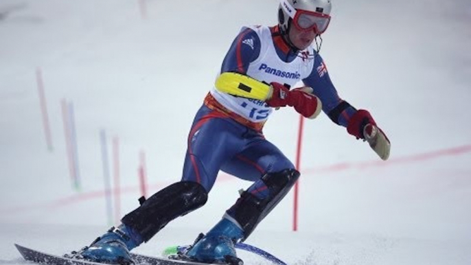 James Whitley (1st run) | Men's slalom standing | Alpine skiing | Sochi 2014 Paralympics