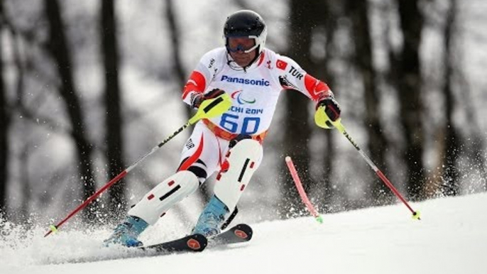 Mehmet Cekic (1st run) | Men's slalom standing | Alpine skiing | Sochi 2014 Paralympics