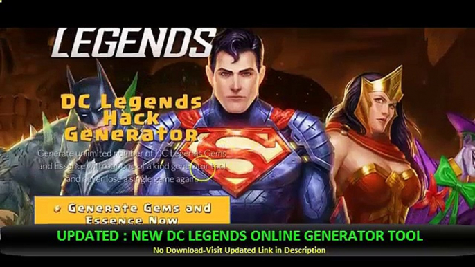 DC Legends Hack  Essence and Gems Tool UPDATED 100% Working Fast and Safe 1