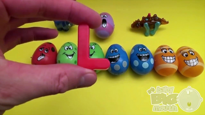Узнайте цвета с играть доч сюрприз Яйца Открытие играть доч сюрприз Яйца с азбука слова