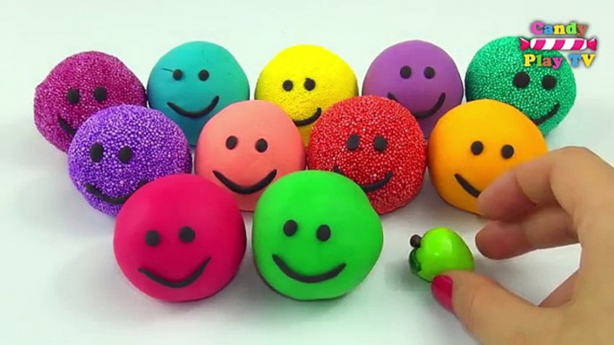 Play Doh Smiley Face With Fruits and Vegetables | Learn Colours with Play Dough Smiley Face
