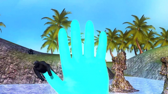 Анимация Дети псих динозавры Семья палец для горилла медсестра видео против 3d |