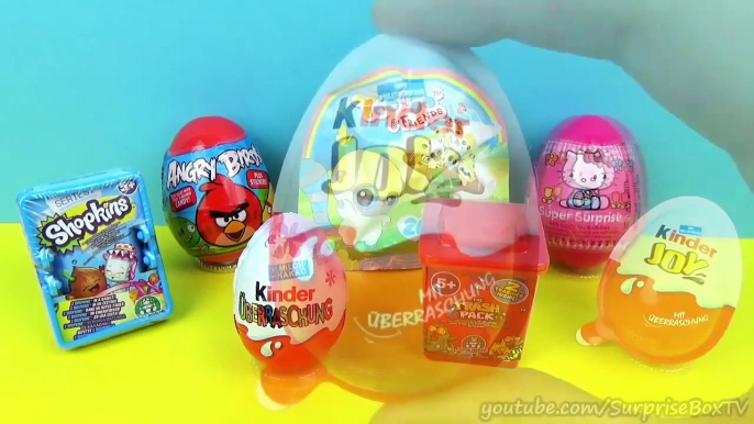 7 Surprise Eggs Yoohoo and Friends Shopkins Angry Birds Kindr Eggs ביצת קינדר ביצת הפתעה-1_GmA9Jz1
