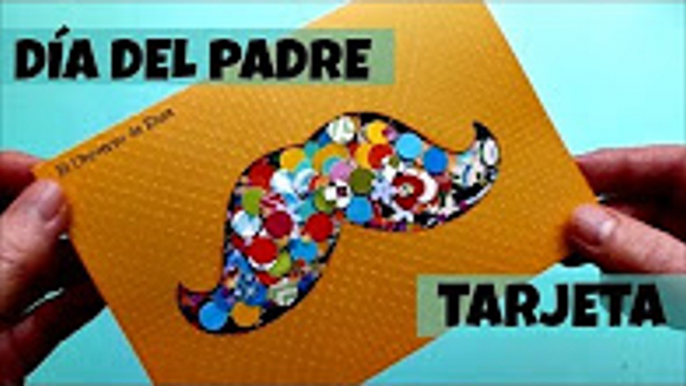 Tarjeta para el Día del Padre, Regalos para el Día del Padre, Manualidades para el Día del Padre,Bigote Divertido