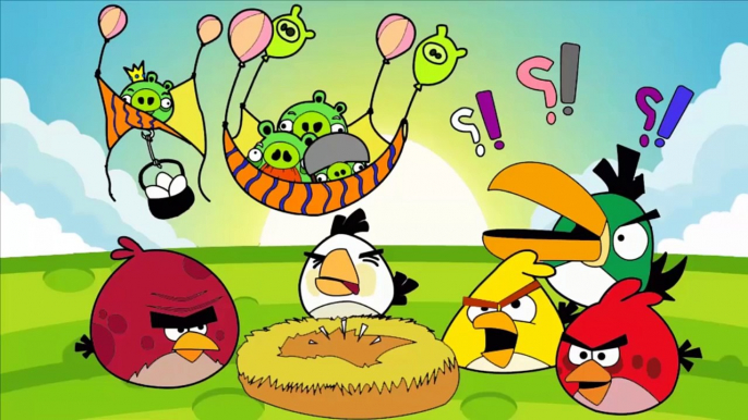 Angry Birds Coloring Pages For Learning Colors - Angry Birds Seasons and Space Coloring Bo