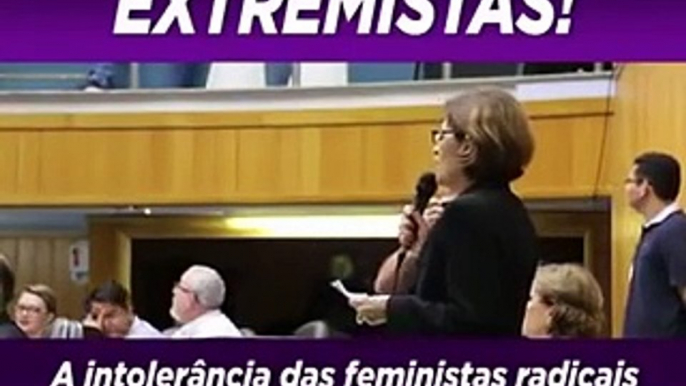 A INTOLERÂNCIA DAS FEMINISTAS RADICAIS COM MULHERES QUE PENSAM DIFERENTE!