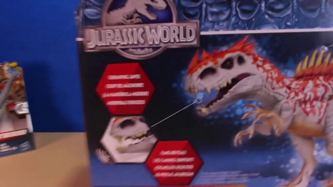 Jurassic World INDOMINUS REX Toy Dinosaurs Hybrid Rampage & Armor I-REX Dinosaur Toys Review-D8